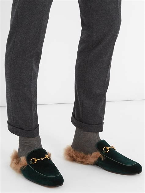 gucci fur loafers ebay|gucci fur loafers men.